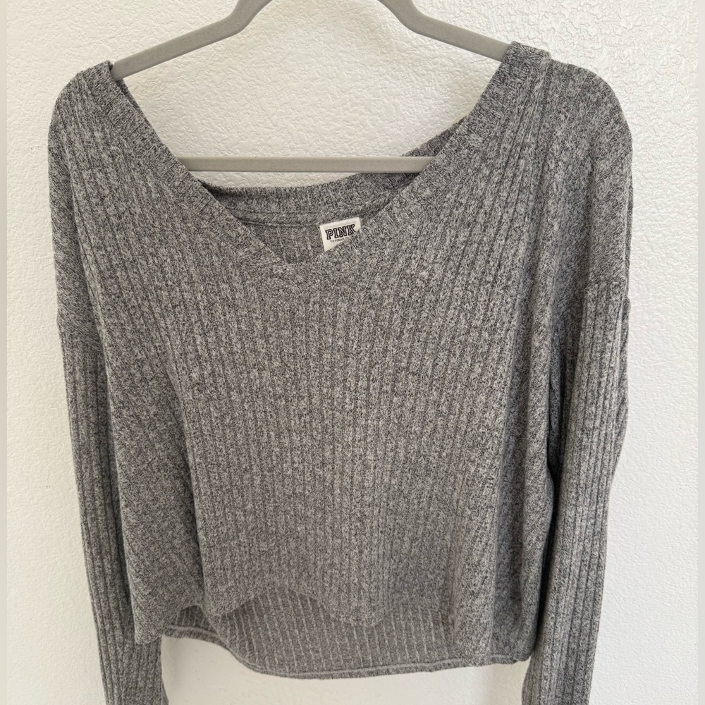 PINK by Victoria’s Secret Ribbed Knit Long Sleeve Top – Size M